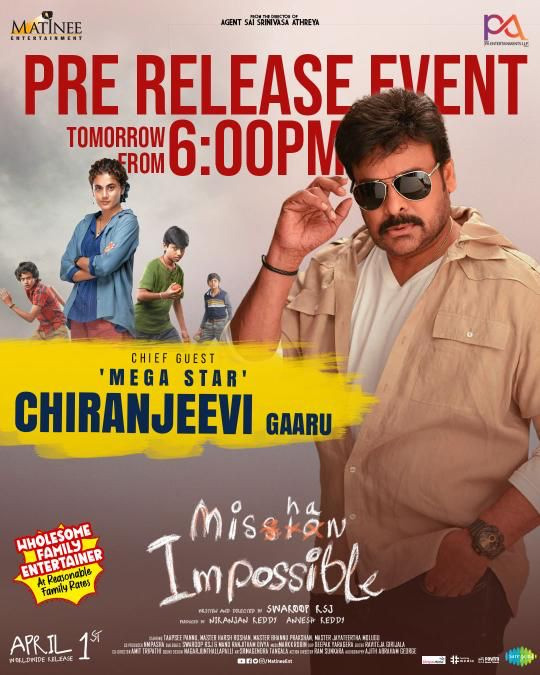 Chiranjeevi for Mishan Impossible pre-release event