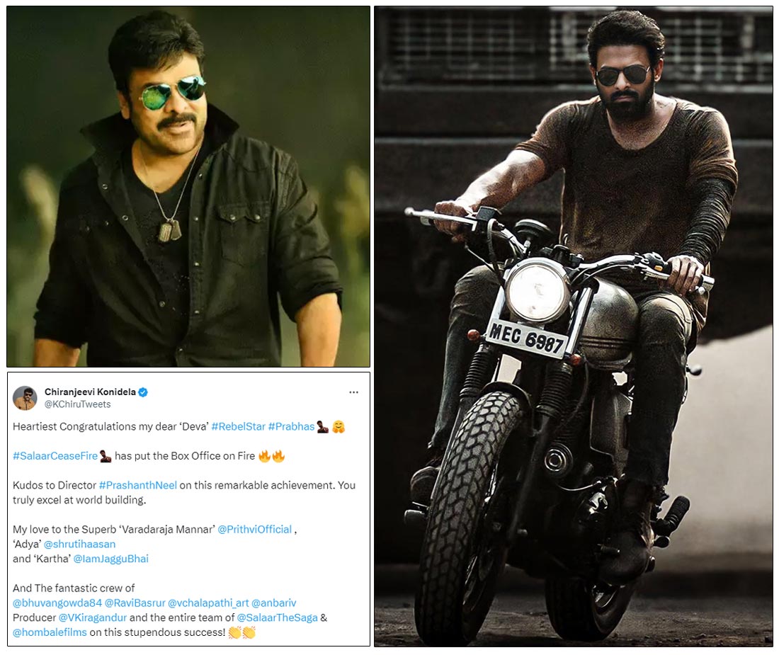 Chiranjeevi Hails Prabhas Salaar