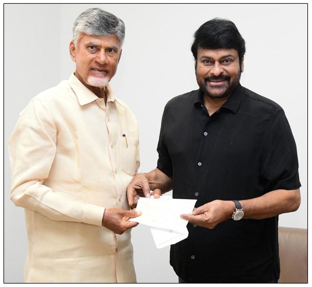 Chiranjeevi personally met with Chief Minister Chandrababu Naidu at the CMO