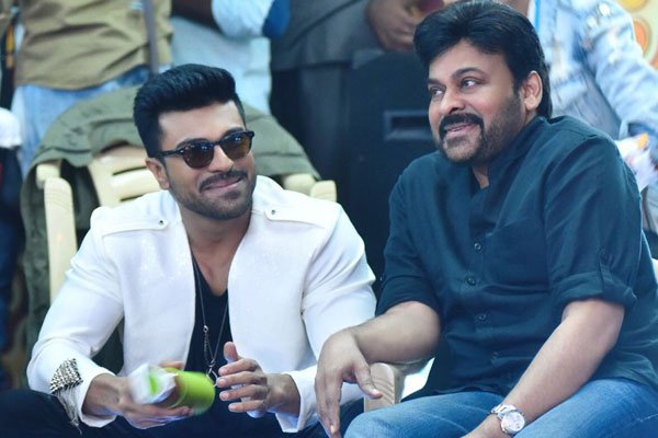 Chiranjeevi with Charan