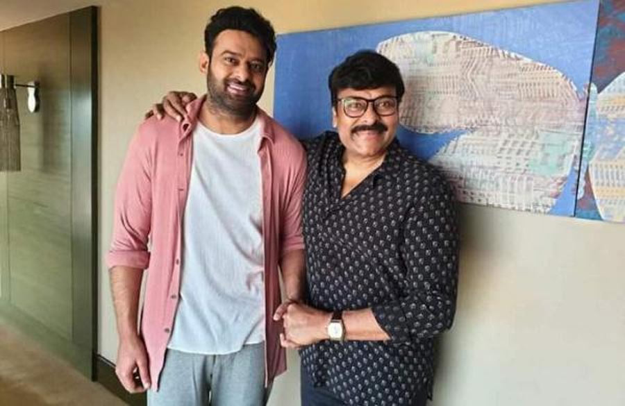 Chiranjeevi with Prabhas