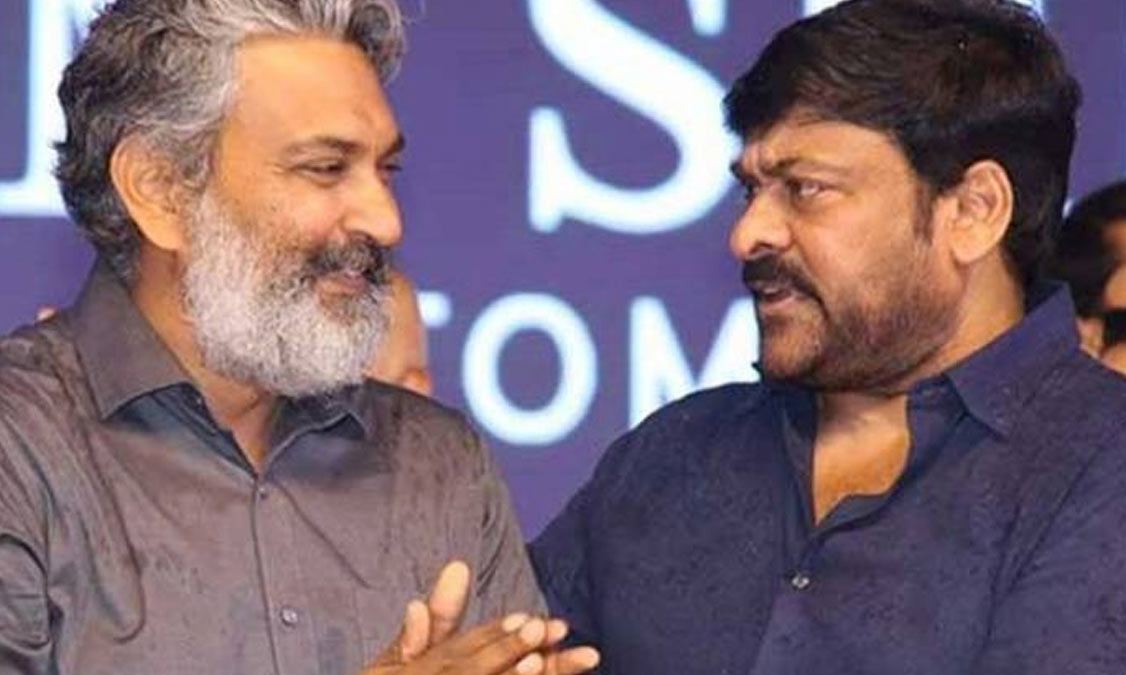 Chiranjeevi with Rajamouli