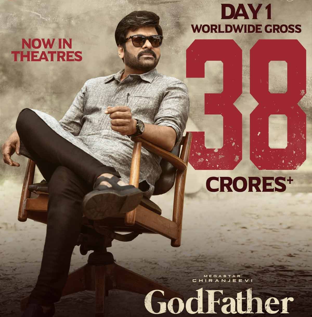 Chiru Godfather managed to collect Rs 38 crores worldwide on its first day