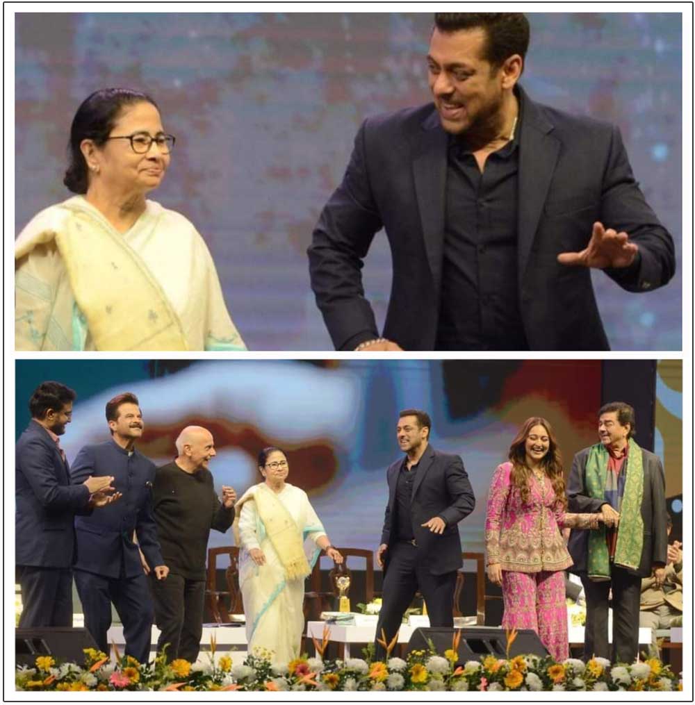 CM Mamata surprises Salman and Sonakshi at KIFF 2023