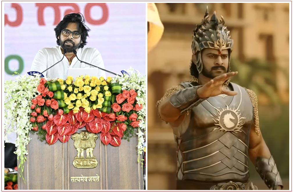 Comparisons Drawn Between Pawan Kalyan Swearing In And Baahubali Scene