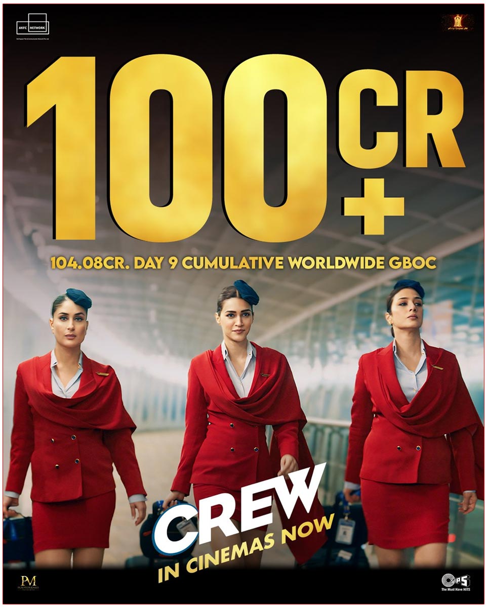 Crew Collected 100 Cr In 9 days