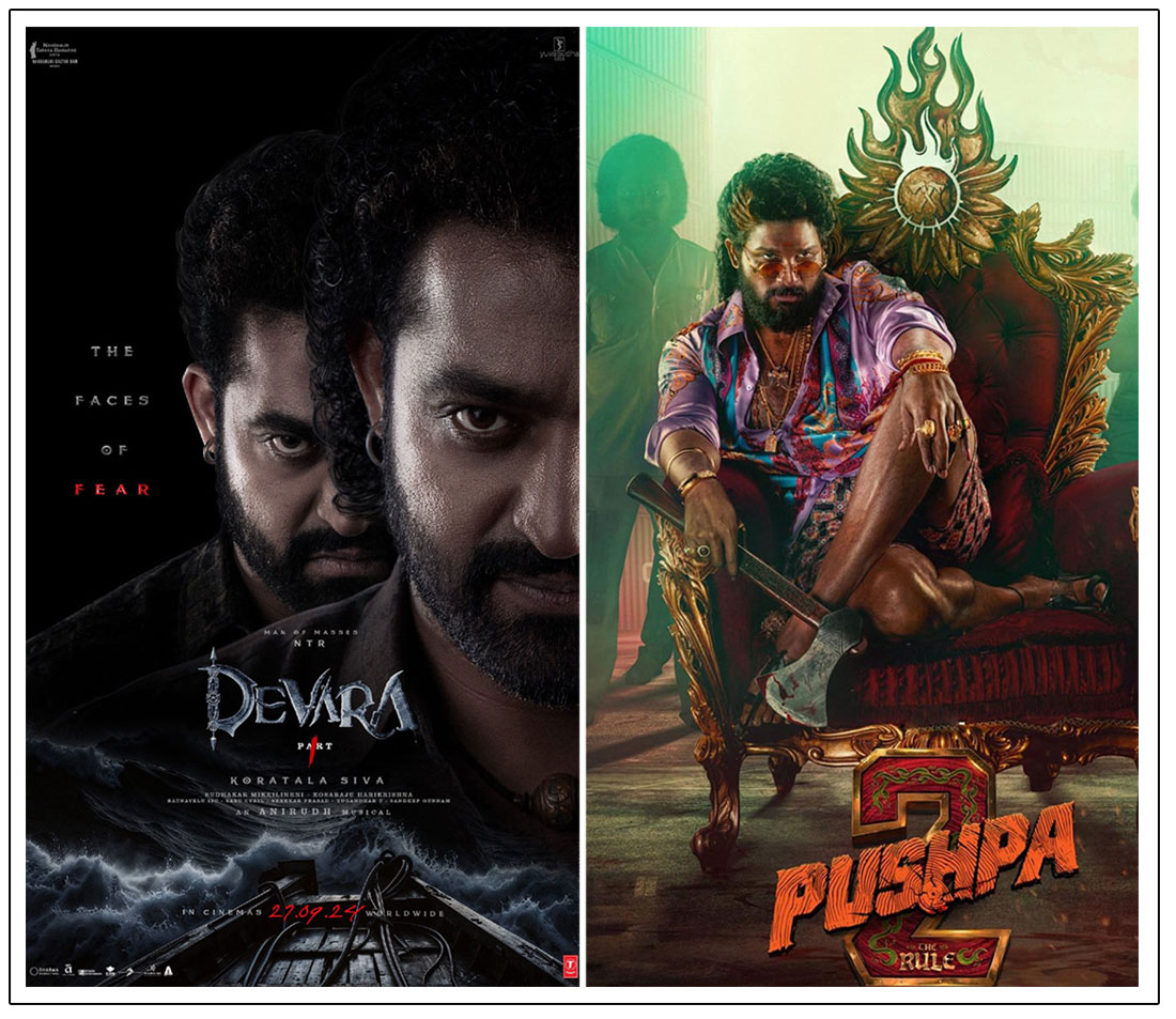 Devara surpassing Pushpa 2 on BookMyShow, becoming the most awaited Tollywood film