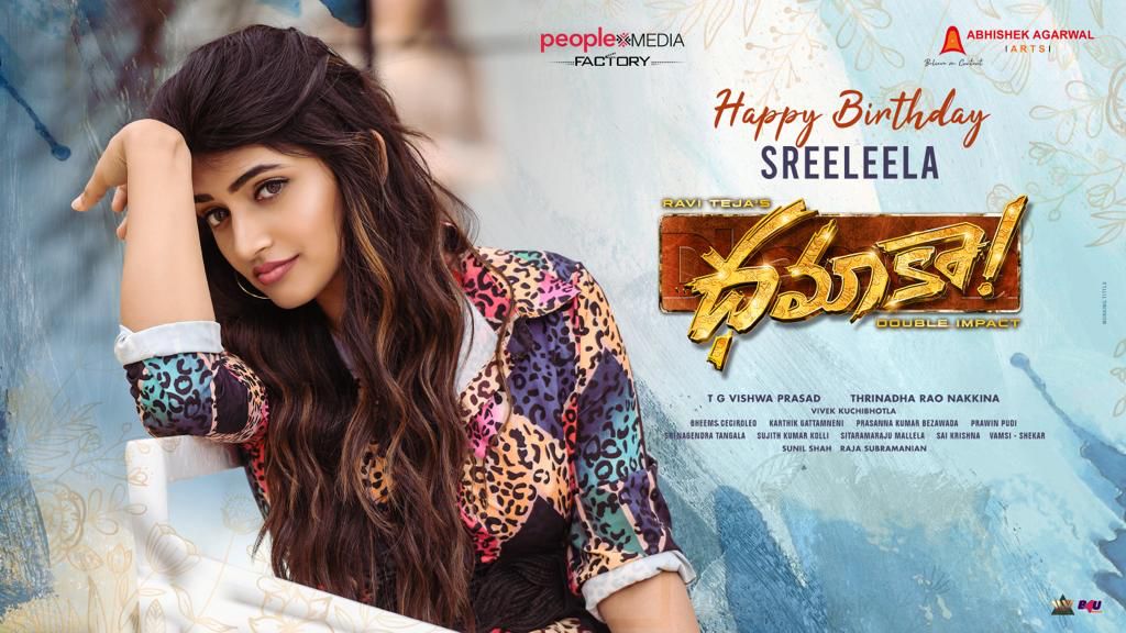 Dhamaka celebrates Sree Leela's birthday