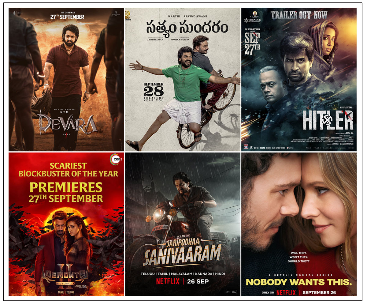 Exciting Week Ahead: Devara, Hitler, and More Releases in Theatres and OTT