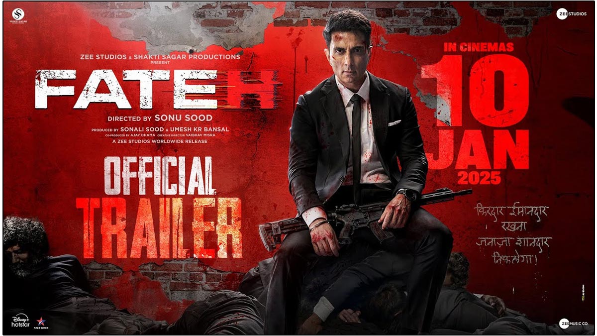 Fateh Trailer - Sonu Sood Fights Cyber Criminals 