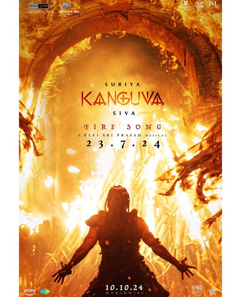 Fire song from Kanguva arriving on 23rd July