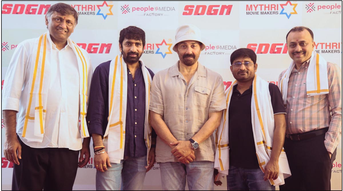 Gopichand Malineni - Sunny Deol movie was launched today in Hyderabad