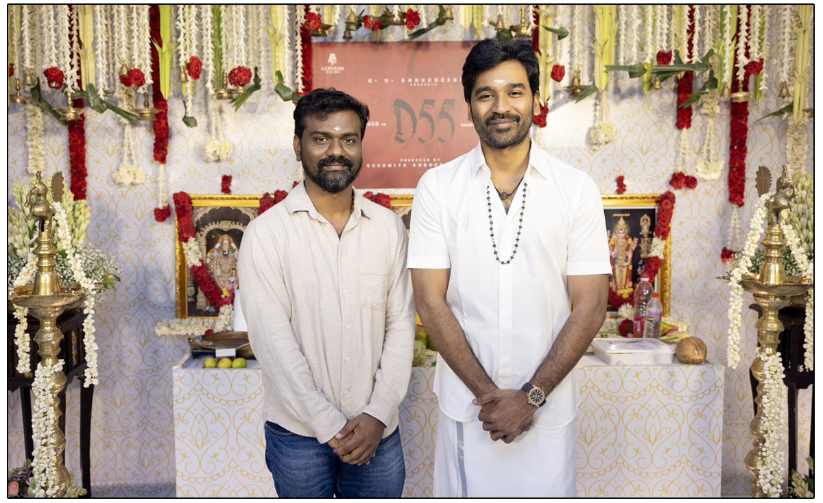 Gopuram Films revealed their upcoming collaboration with Dhanush directed by Rajkumar Periasamy 