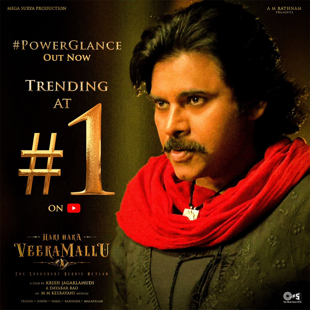 Hari Hara Veera Mallu’s  trends on top and garners over 10+million views in 24 hours