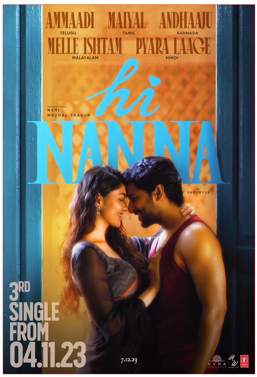 Hi Nanna Third Single on Nov 4