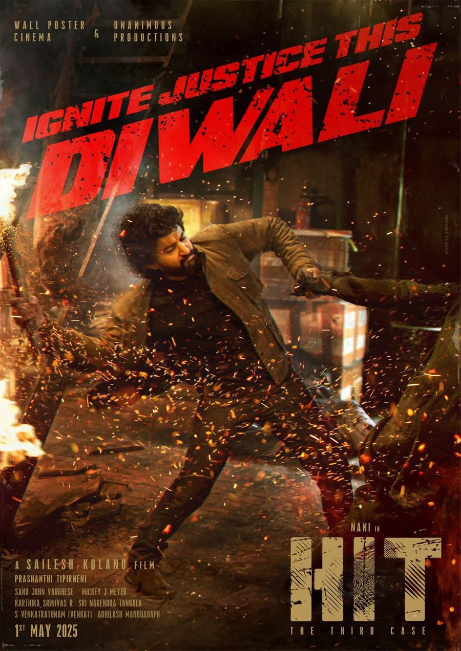 HIT 3 Diwali Poster Promises Explosive Action