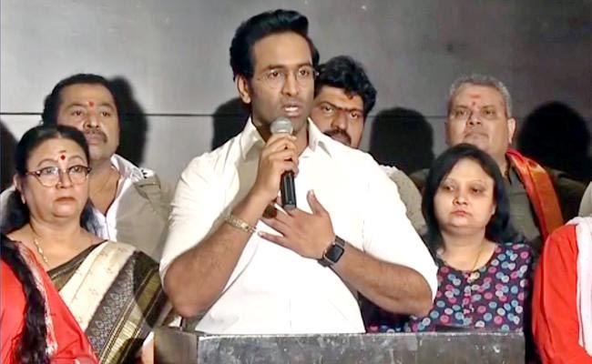 How will Manchu Vishnu react to controversial actress?