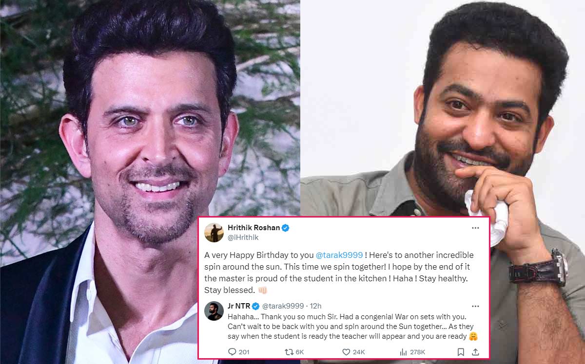 Hrithik Roshan greet NTR