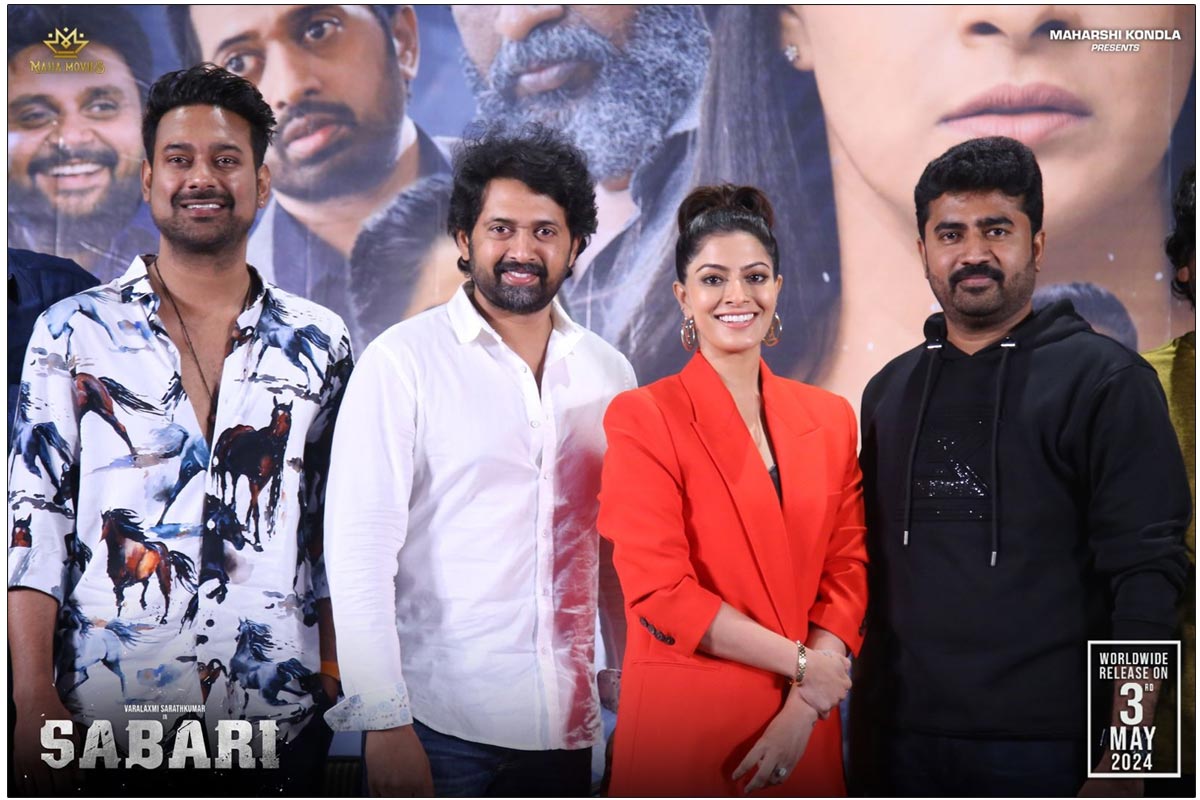 I Hope Telugu Audience Encourage Sabari Like HanuMan - Varalaxmi Sarathkumar