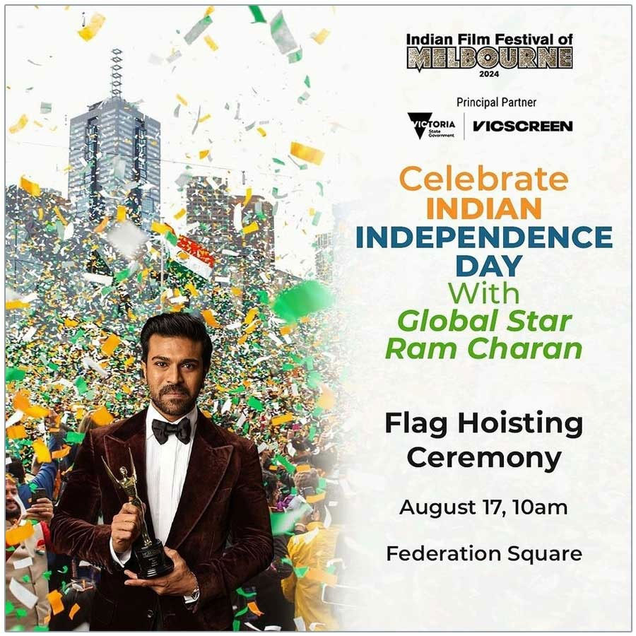 IFFM have extended a special invitation to fans to join Ram Charan at the flag hoisting ceremony