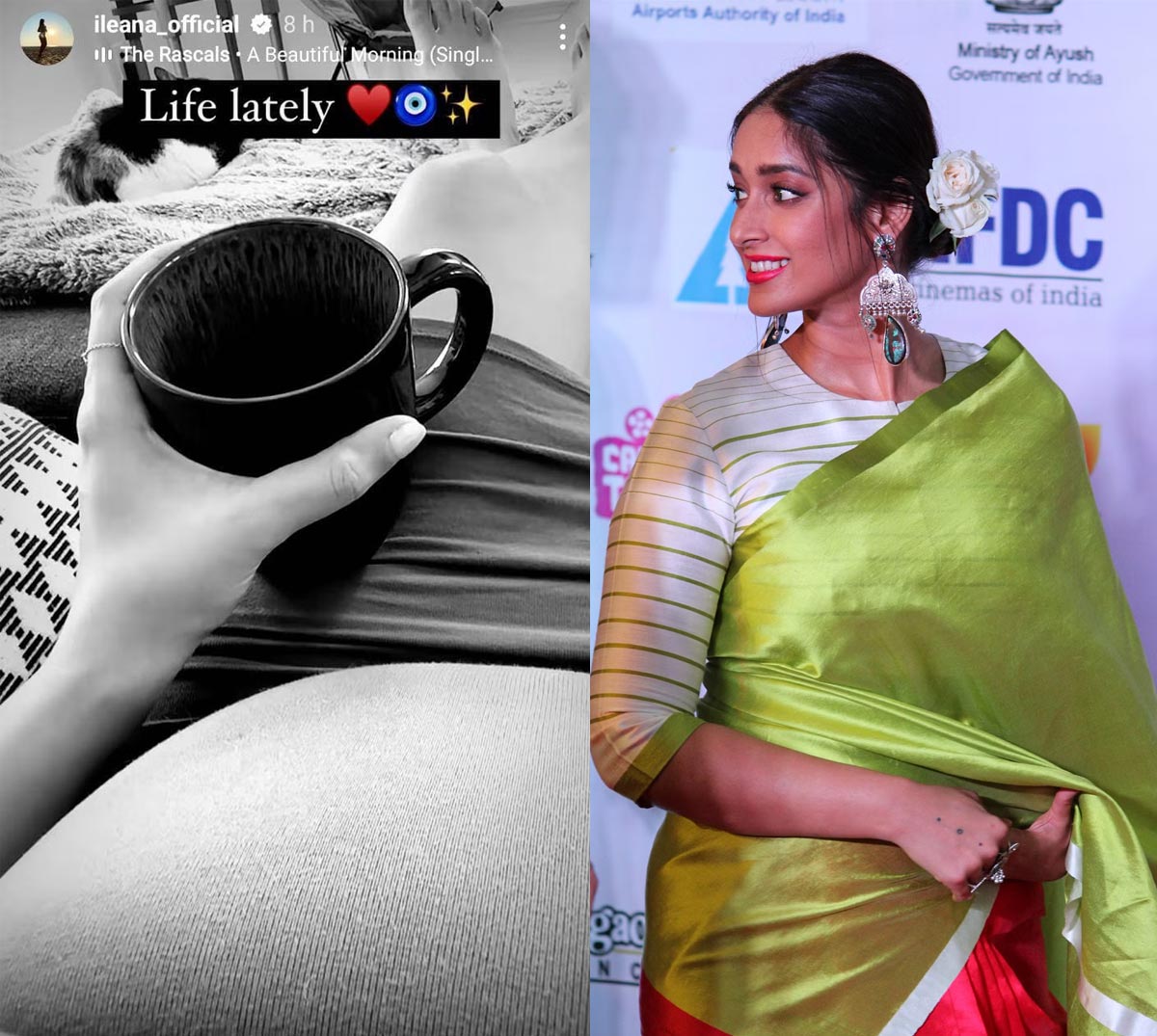 Ileana Shows Her Fully-grow Belly With Baby