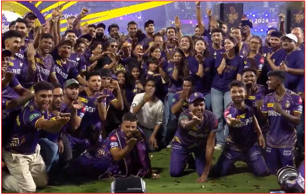 IPL Finals:Secret behind KKR flying kiss celebrations