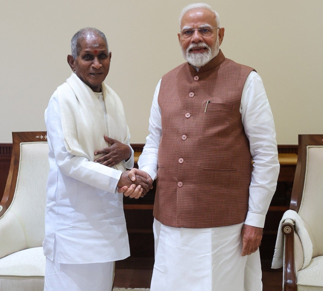 Isaignani meets PM Modi after symphony