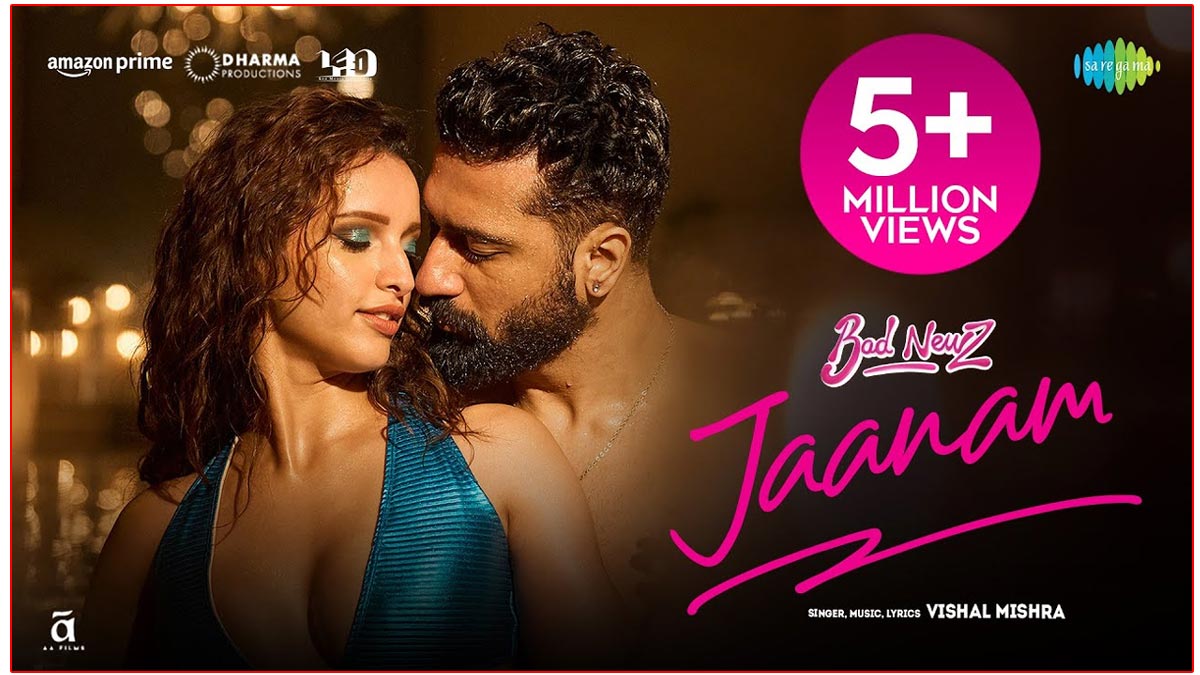 Jaanam song featuring Vicky Kaushal and Triptii Dimri from Bad Newz released