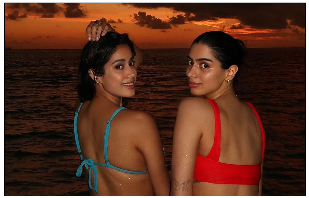 Janhvi Kapoor and Khushi Soak Up the Sun on a Beachy Getaway