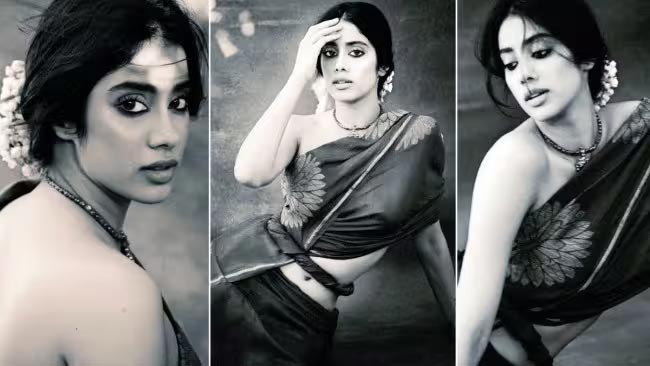 Janhvi Kapoor Latest Pics Gives Vintage Village Vibes