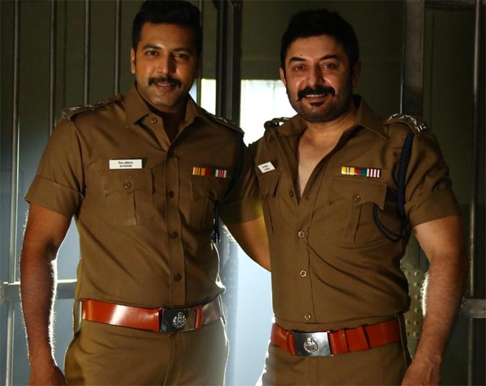 Jayam Ravi, Aravind Swamy in Bogan