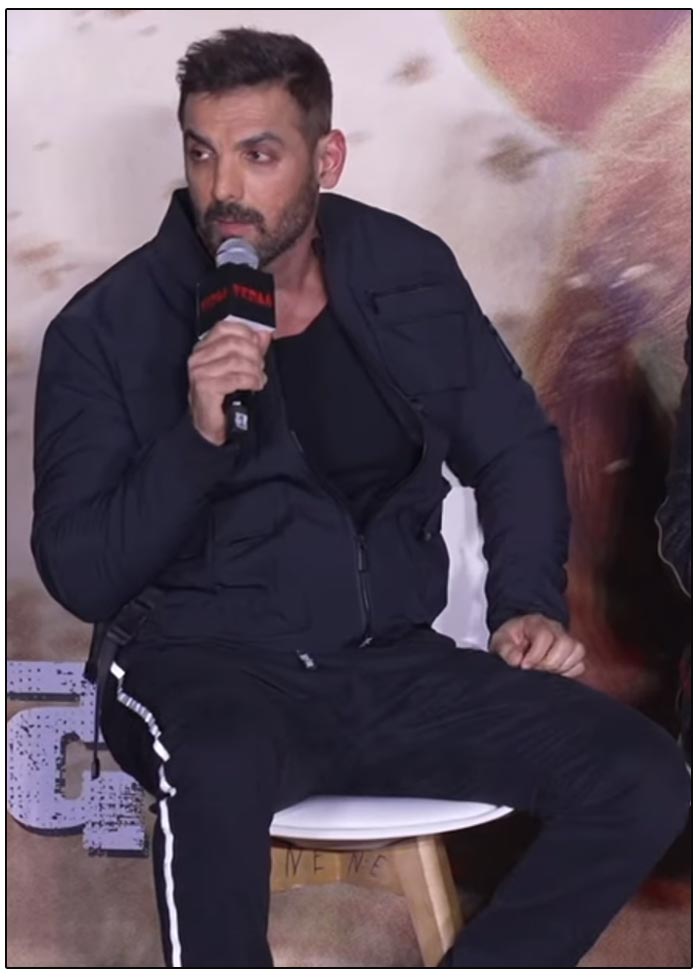 John Abraham lost his cool over a question about his films being repetitive