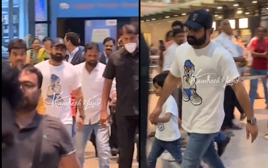 Jr NTR returns to Hyderabad