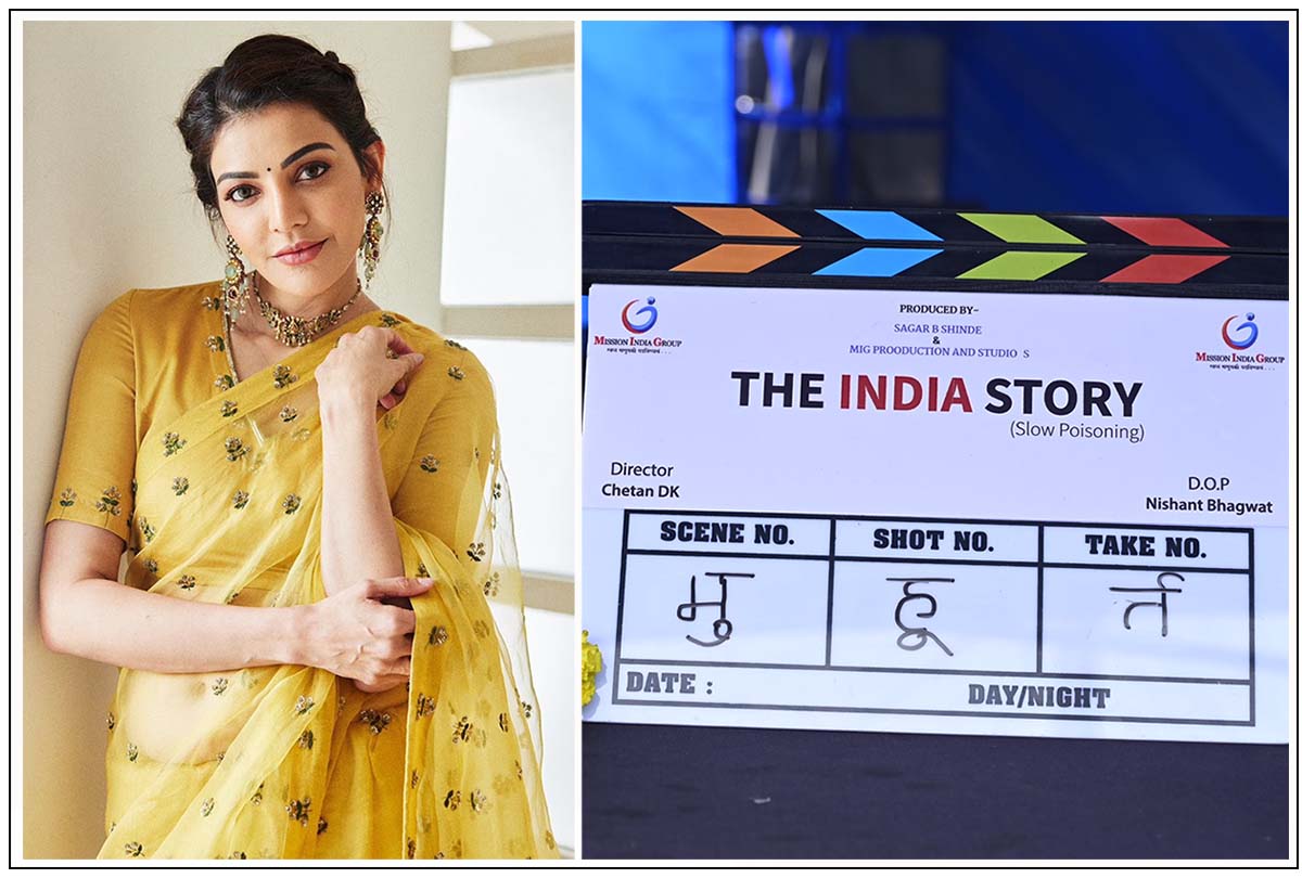 Kajal Aggarwal has begun shooting for The India Story