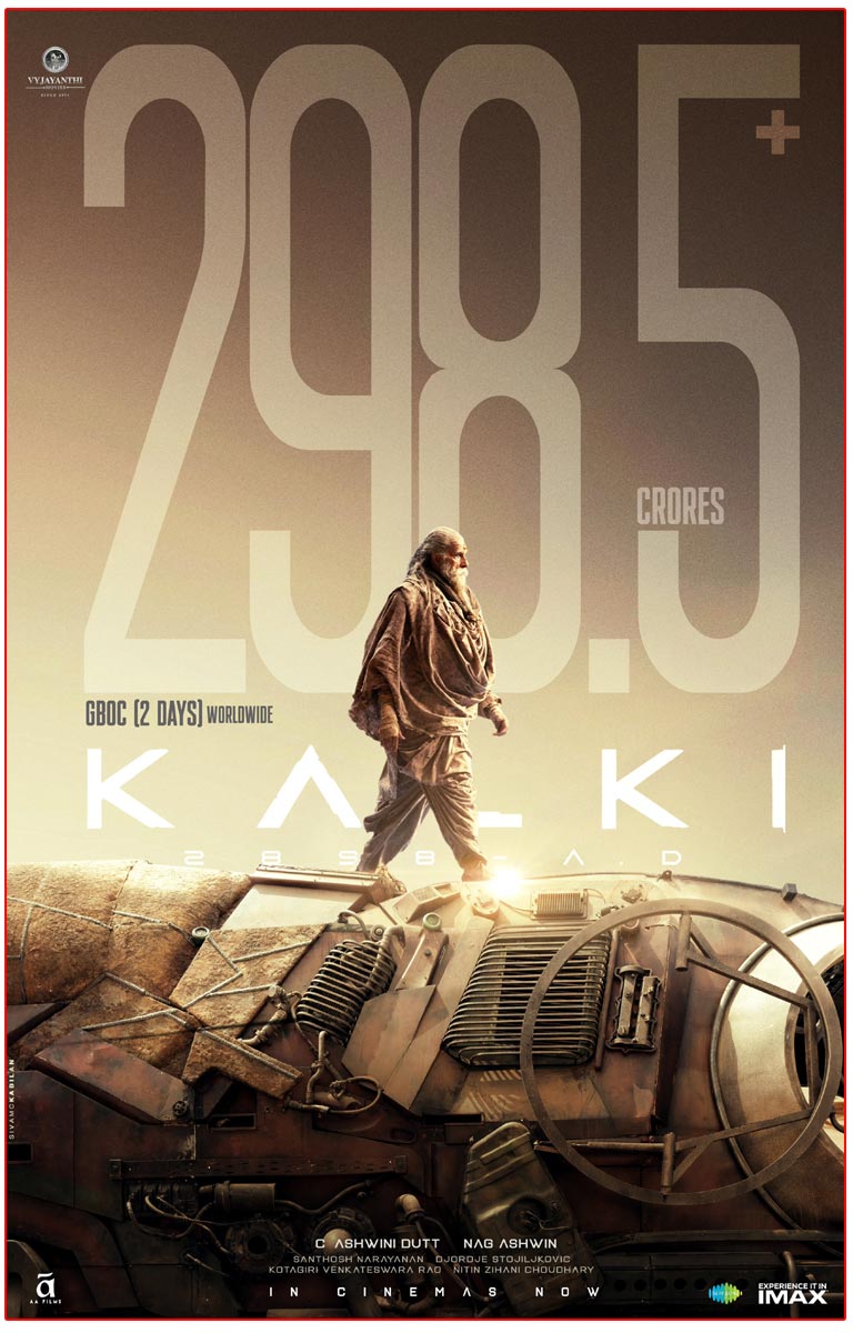 Kalki 2898 AD two days grand total stands at 298.50 Cr