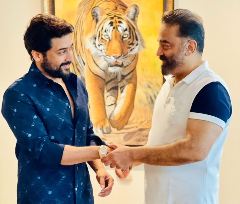 Kamal delights Suriya and Vikram team