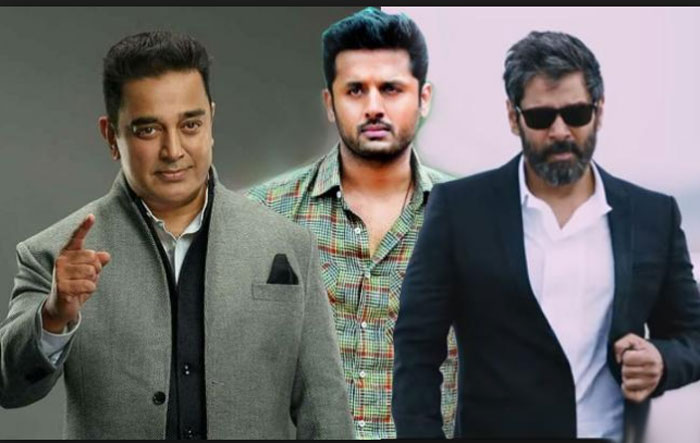 Kamal Haasan, Nitin and Vikram