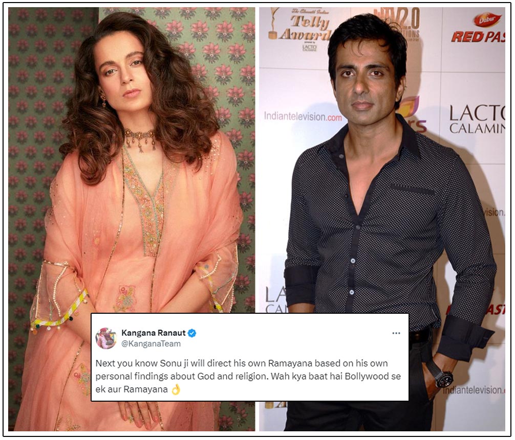 Kangana Ranaut has criticize actor Sonu Sood