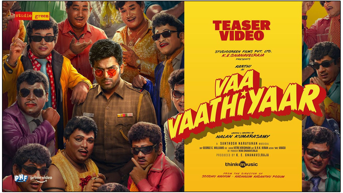 Karthi Vaa Vaathiyaar Teaser Hints Action Entertainer