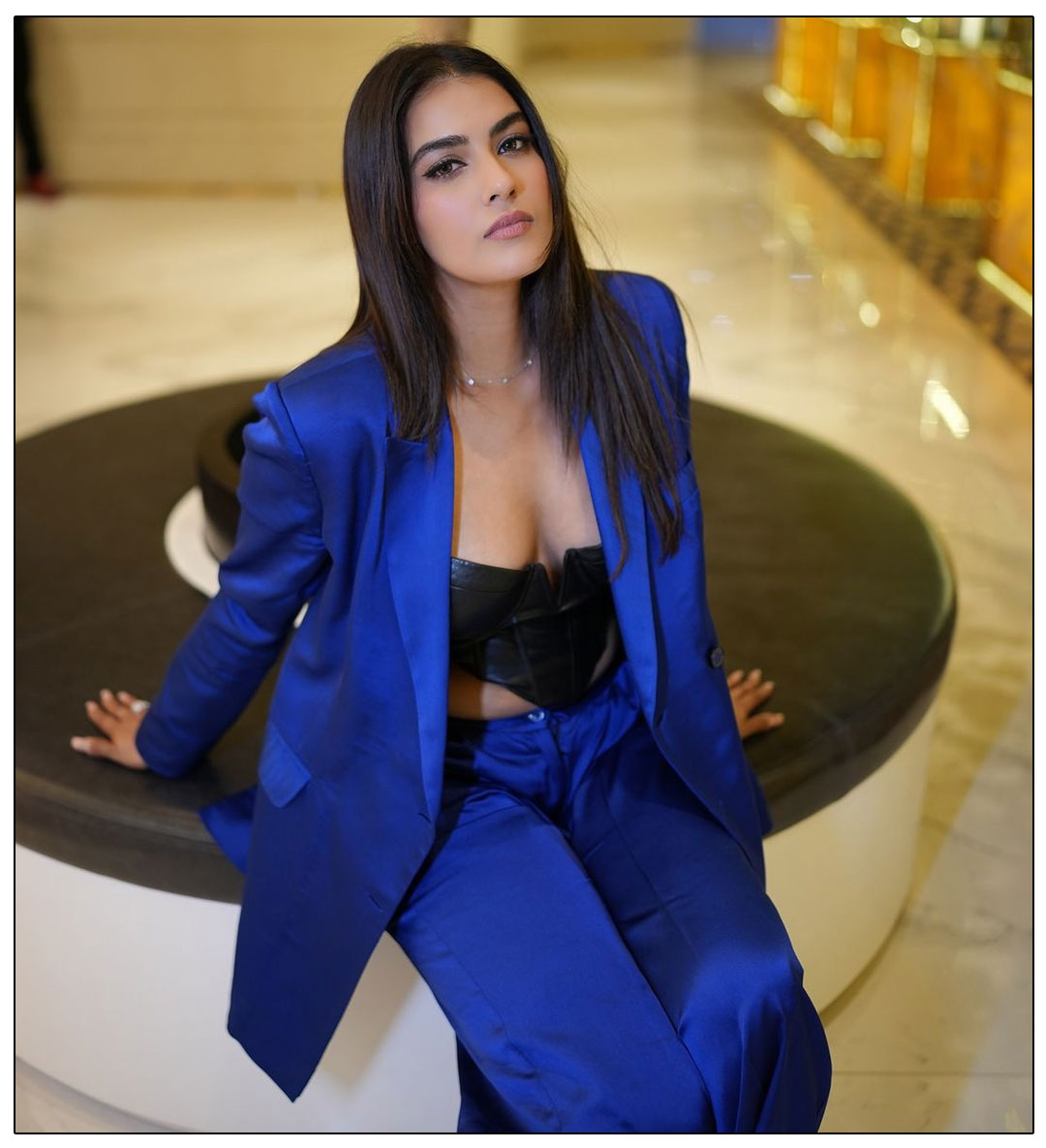 Kavya Thapar rocked in a blue power suit 