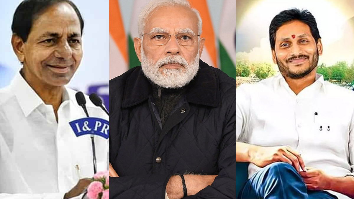 KCR, Jagan tamed Modi