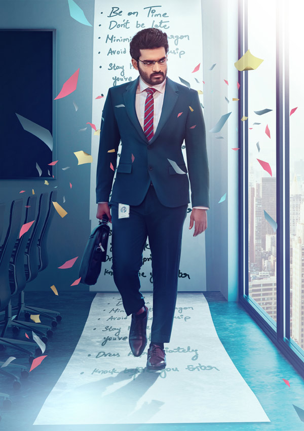 Kiran Abbavaram looks dapper in the first look poster from 'Rules Ranjann