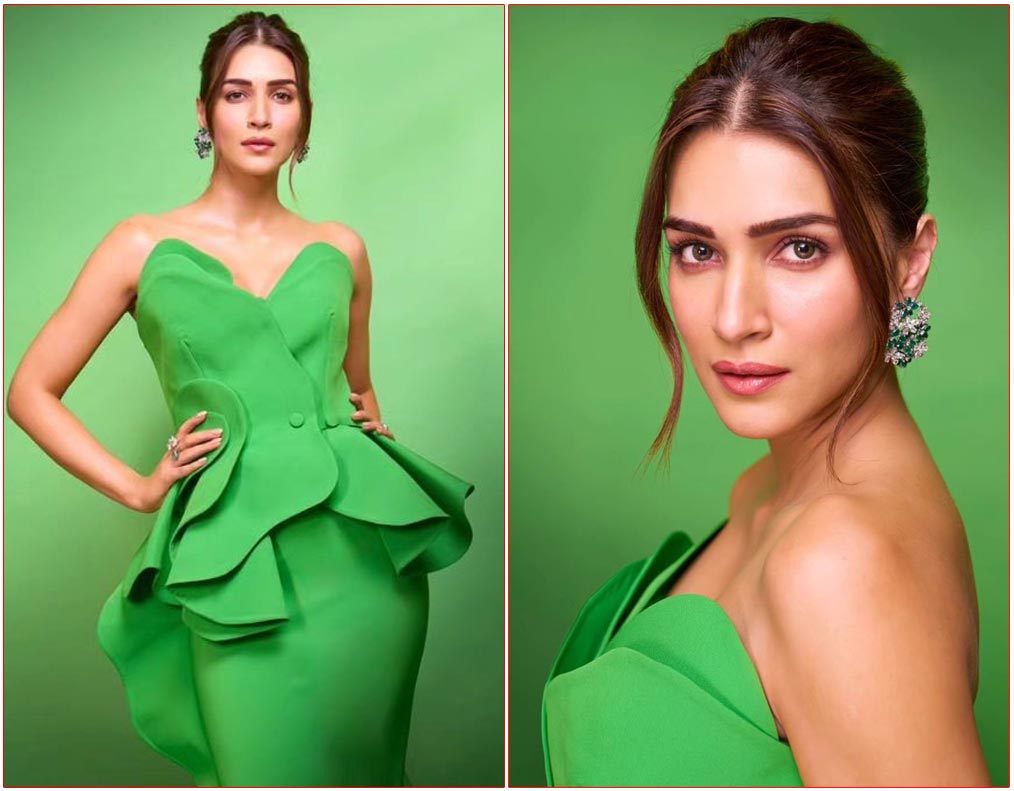 Kriti Sanon Wows In Green | cinejosh.com