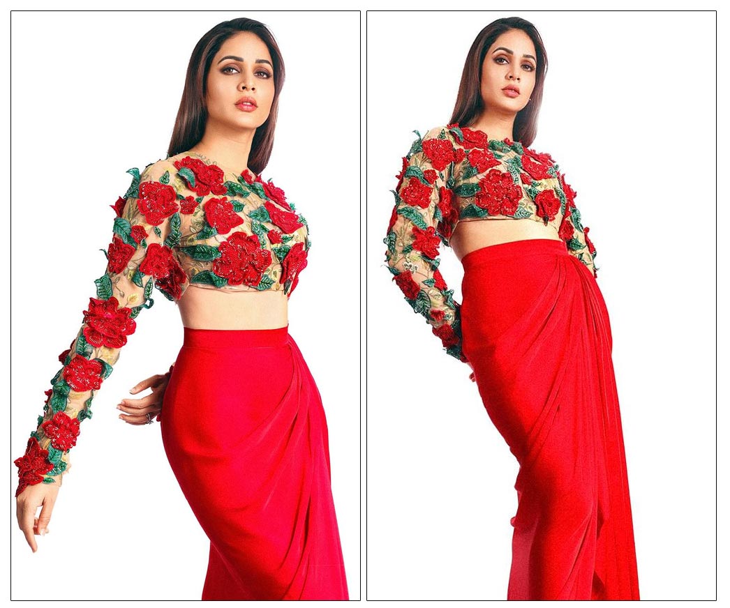 Lavanya Tripathi Blushes In Red