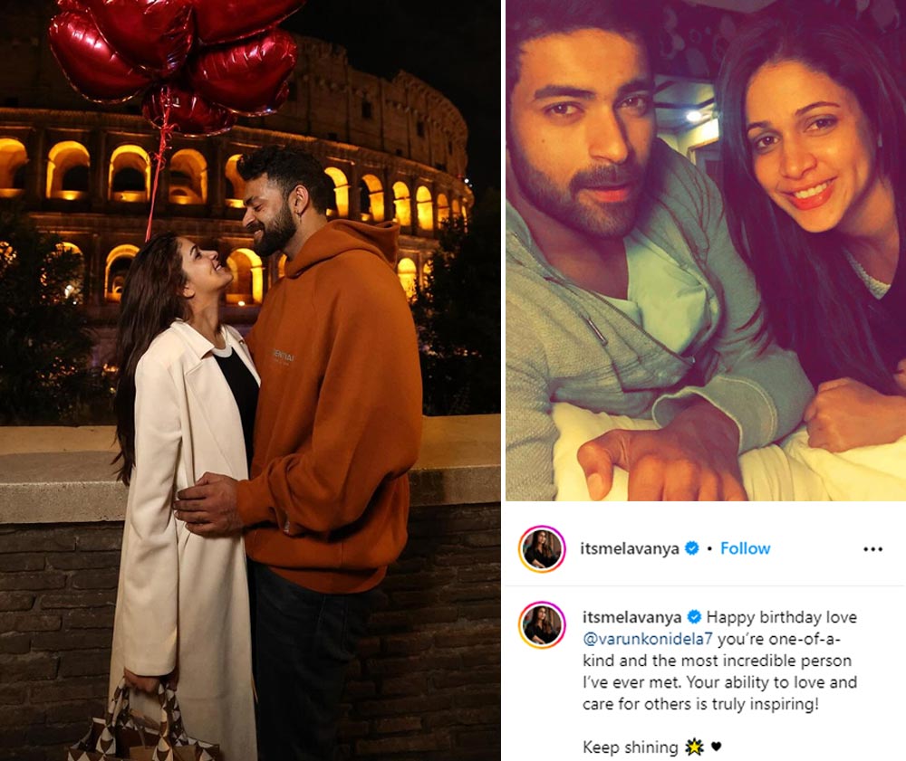 Lavanya Tripathi Celebrates Varun Tej Birthday 