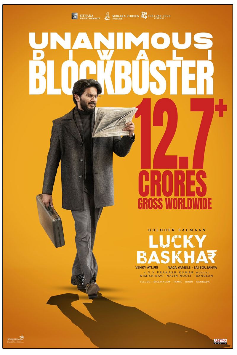 Lucky Baskhar earned approximately Rs 12.7 Crores on its first day