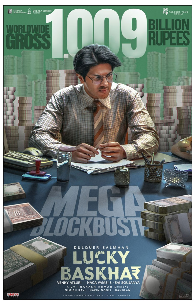 Lucky Baskhar has achieved a remarkable milestone by grossing over 100 crores at the box office