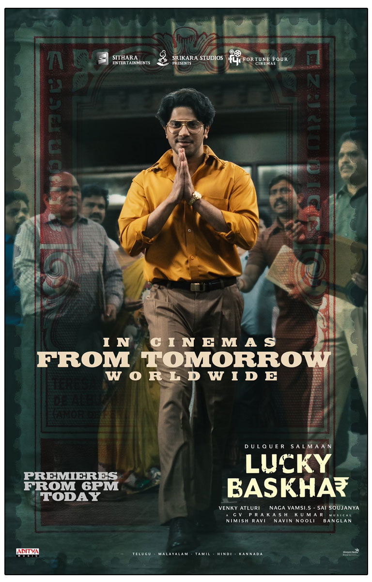 Lucky Baskhar is set to hit theaters on October 31st