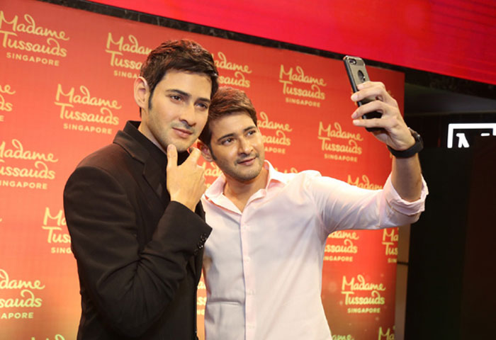 Mahesh Babu's Wax Statue at AMB Cinemas