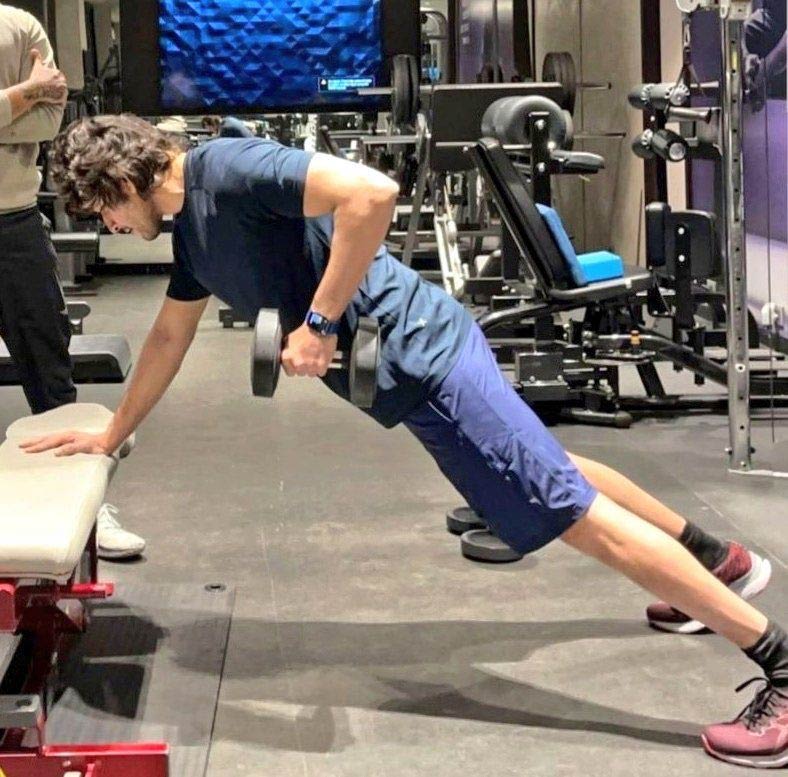 Mahesh Babu working out for SSMB28